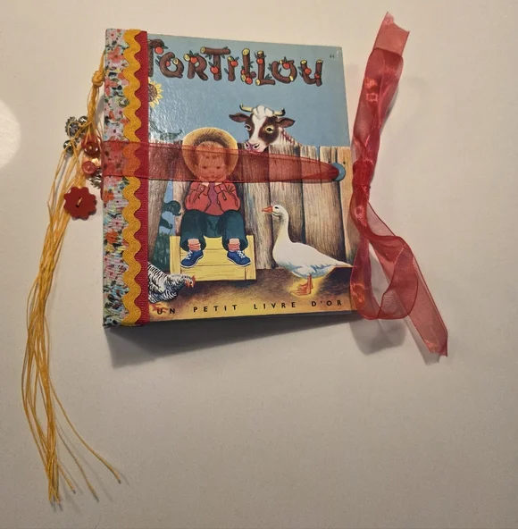 Tortillou Little Golden Book Handmade Decorated Junk Journal - Picture 1 of 13